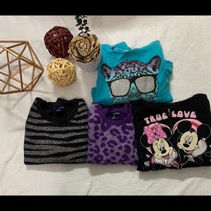 BUNDLE (4) girls sweaters